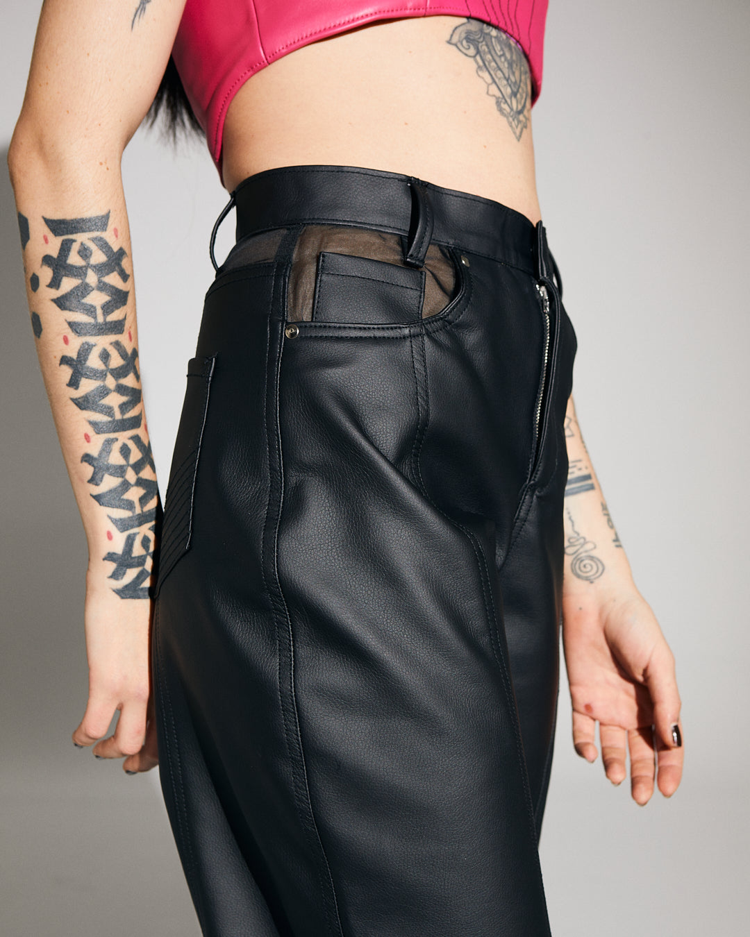 Pantalones ‘Fortuna’ faux leather